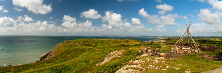 panoramic view of the coast