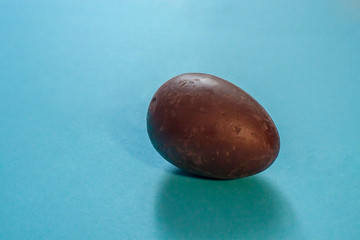 Egg on a blue background