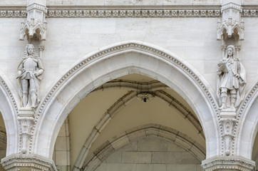 The neo-Gothic parliament building is the largest and most beautiful in Hungary. The residence of Parliament stands on the banks of the Danube in Budapest. The building was built in neo-gothic style.