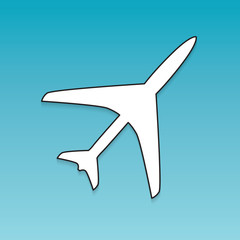 airplane icon- vector illustration