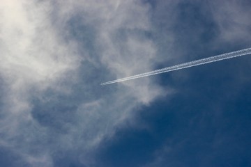 airplane in the sky
