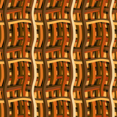 Fototapeta premium Seamless pattern background with multi-colored wavy lines.