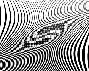 Wavy pattern. Texture with wavy, curves lines.