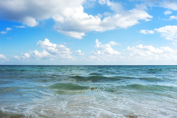 Beach view in Mexico