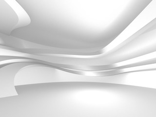 Abstract Modern White Architecture Background