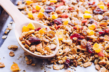 Organic homemade granola