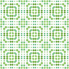 Seamless abstract pattern background with a variety of colored circles.