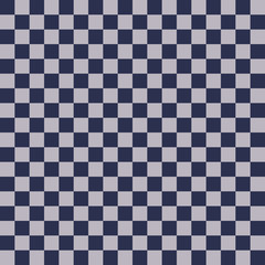 Blue and Silver Seamless Pattern - Checkerboard squares repeating pattern design