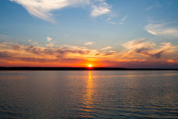 Sunset on the lake