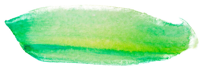 green with yellow watercolor stain