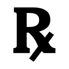 Rx symbol icon - obrazy, fototapety, plakaty