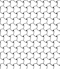 Vector seamless texture. Modern geometric background. Grid with hexagonal cells.