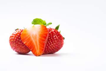 Strawberry isolated on white background