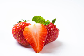 Strawberry isolated on white background