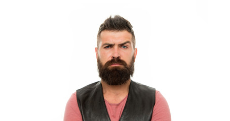 Facial care. Young and brutal. Bearded man. Hair and beard care. Mature hipster with beard. Male barber care. Serious man hipster. brutal caucasian hipster with moustache. Cool and sexy