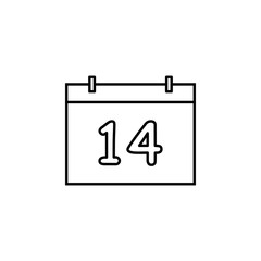 calendar, date icon. Signs and symbols can be used for web, logo, mobile app, UI, UX