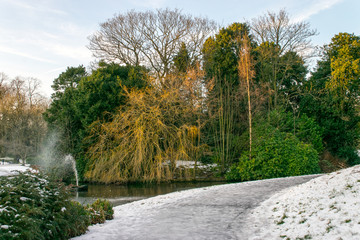 Sefton Park in winter