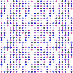 Abstract seamless pattern background with multicolored various rhombuses.