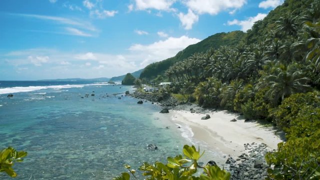 Reveal of island coast