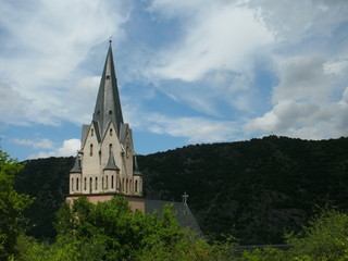 Fototapeta na wymiar Oberwessel Kirche