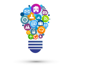 lampadina, idea, colori, creatività, idee  © xyz+