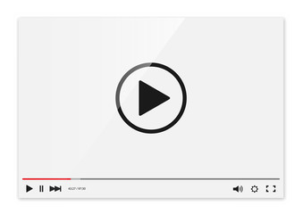 Video player vector © 4zevar