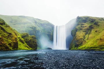 Famous Skogafoss waterfall on Skoga river, Iceland © Ivan Kmit