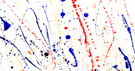 Obraz premium Multicolored abstraction of splashes of acrylic paints