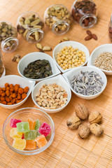 Jelly and nuts