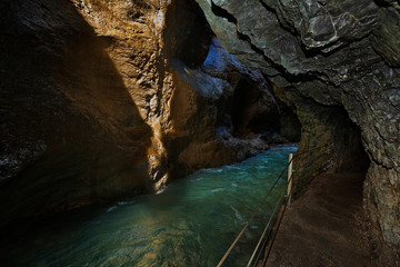 Partnachklamm, Garmisch-Patenkirchen, Bayern, Deutschland
