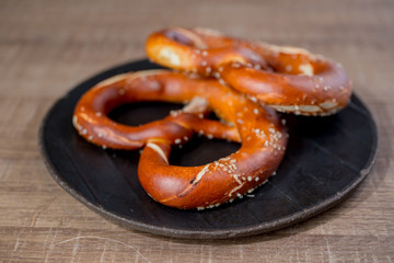 pretzels with salt