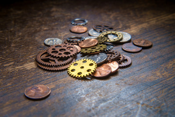 Gears Cogs Coins