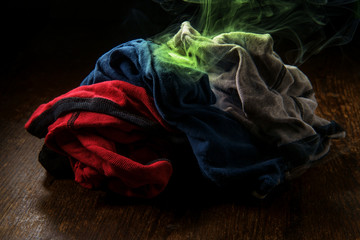Colorful Smelly Underwear Laundry - obrazy, fototapety, plakaty