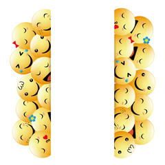 Banner emoji set with positive reactions - 247651319