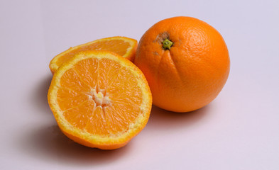 oranges fruit white background