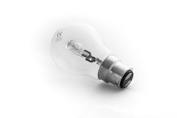 Light bulb isolated on white background