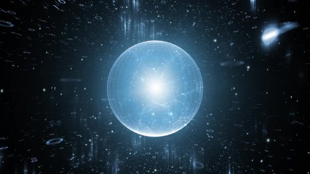 Abstract digital nodes and connection paths form a countdown.  - Powered by Adobe