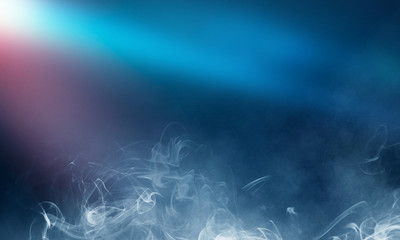 Abstract Smoke on black Background 