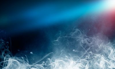 Abstract Smoke on black Background 