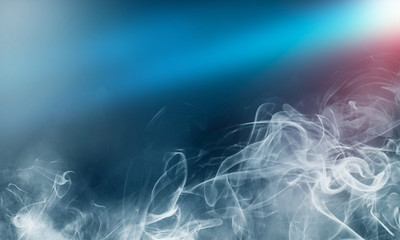 Abstract Smoke on black Background 