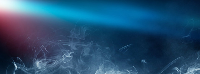 Abstract Smoke on black Background 