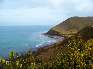 Fotobehang Dingle Bay Ireland, barren cliffs meeting the ocean © JMP Traveler