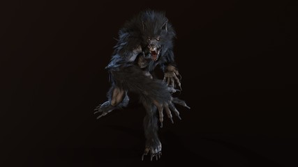 werewolf 3d render