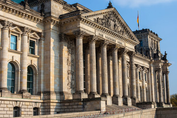 Fototapeta na wymiar The Reichstag in Berlin
