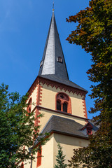 Fototapeta na wymiar St. Martin Church in Linz am Rhein