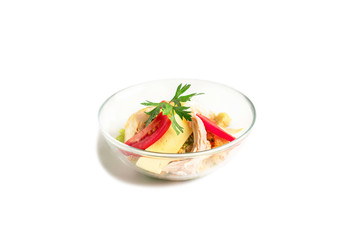 russian national food in white background