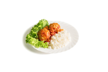 russian national food in white background