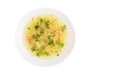 russian national food in white background