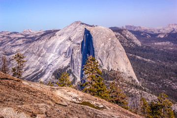 View from the Sentinel Dome to the Half Dome