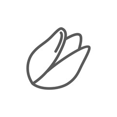 Pistachio nut line icon.